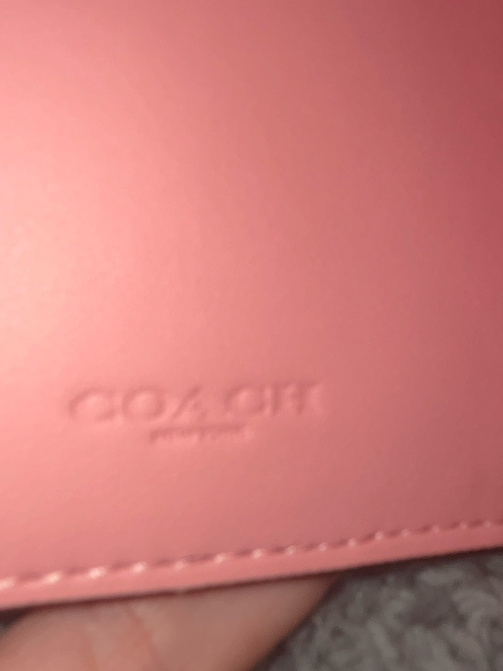 Coach Pink Leather Tabby Medium Wallet C Hardware Snap Closure Box Dust Bag - Picture 10 of 14